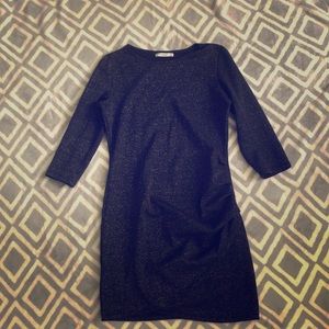 Mango Black and Silver Bodycon Dress